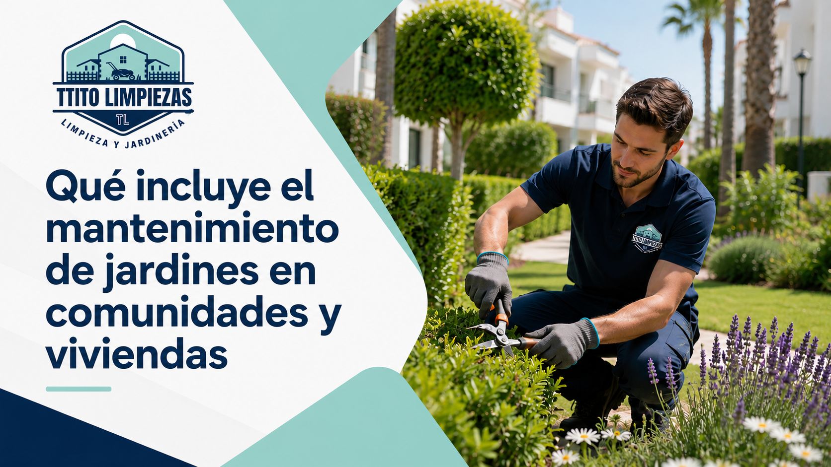 Mantenimiento de jardines en una comunidad de vecinos en Alcorcón